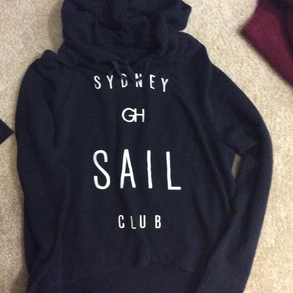 Gilly hicks high-low hoodie